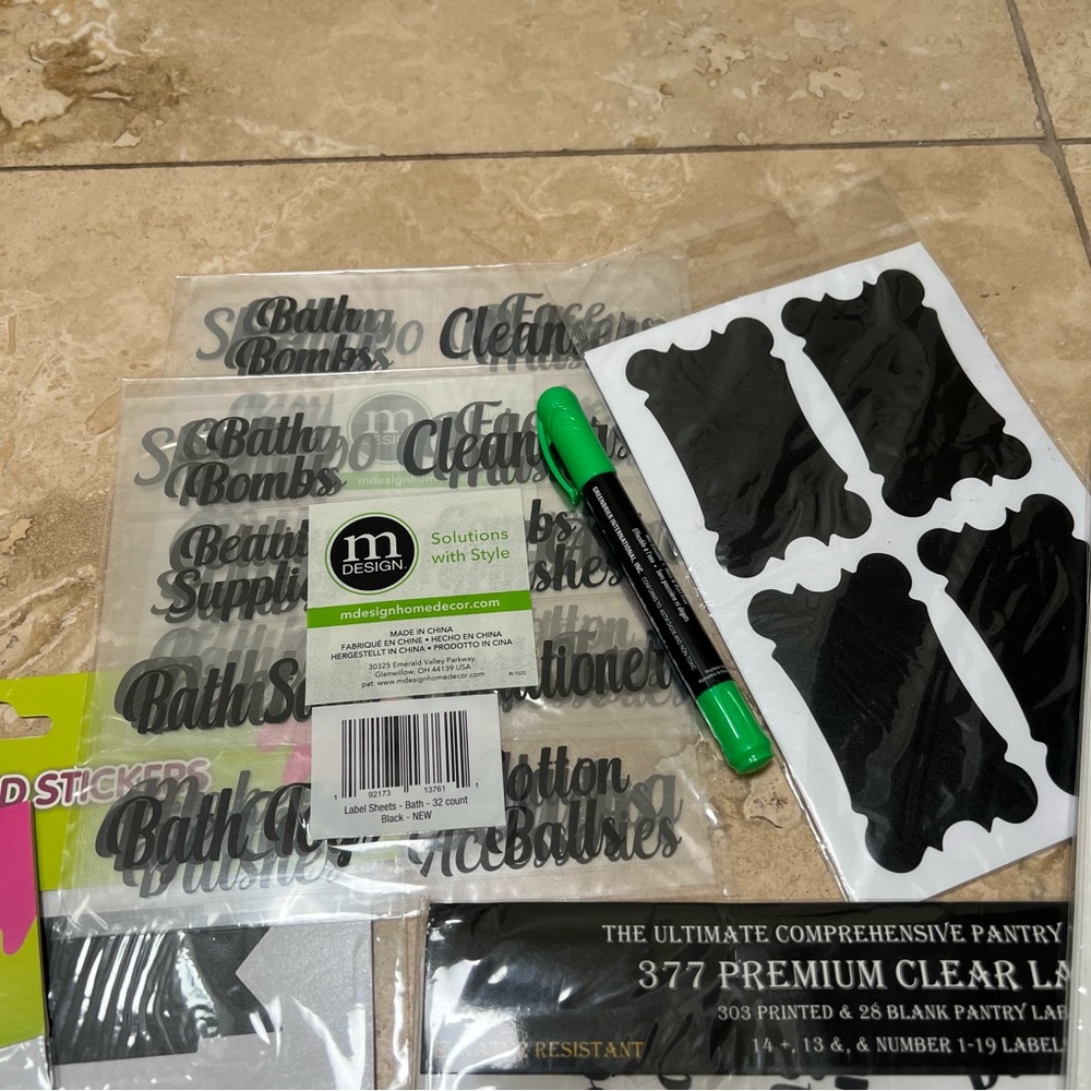 Chalkboard Sticker‎ Organization Labels Bundle - Picture 3 of 4